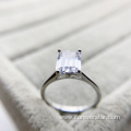 Popular S925 Sterling Silver Zircon engagement Ring